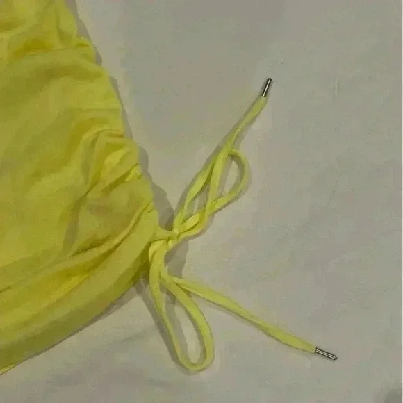 Jennifer Lopez Midi Dress Size Medium Yellow - Picture 2 of 8